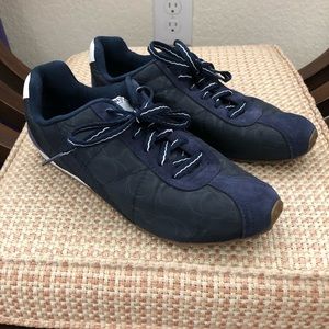 Navy blue Coach Tennis Shoes